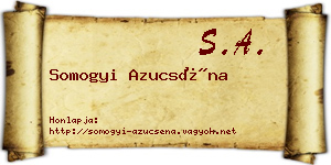 Somogyi Azucséna névjegykártya