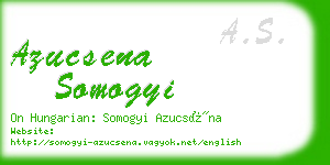 azucsena somogyi business card